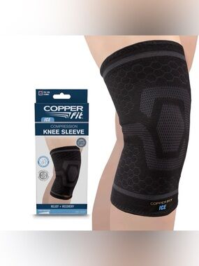 Copper Fit ICE Compression Menthol Infused Knee Sleeve Unisex L/XL